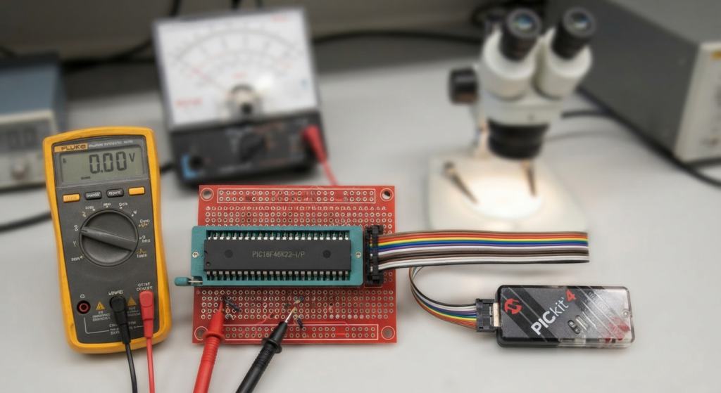 En proyectos legítimos de ingeniería y mantenimiento, los clientes pueden necesitar desbloquear, leer, realizar un volcado, copiar, replicar o preservar la información contenida en un IC MCU Microchip PIC18F46K22 protegido. Dependiendo del proyecto y del estado del dispositivo, los recursos requeridos pueden incluir imágenes binarias, archivos de programación hexadecimales, información del programa, firmware, datos de configuración, contenido de la memoria Flash, parámetros de EEPROM y archivos asociados de software o código fuente. Términos como descifrar y romper la protección del microprocesador Microchip PIC18F46K22 se utilizan en ocasiones para describir la recuperación de dispositivos protegidos, pero el trabajo profesional requiere una evaluación técnica estructurada de la configuración de seguridad específica y de la arquitectura del microcontrolador Microchip PIC18F46K22.