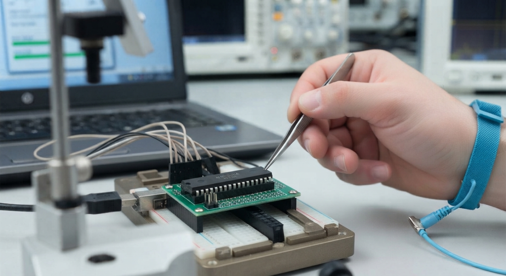 A necessidade de desbloquear a eeprom do microcontrolador AT89C5131A geralmente surge quando os engenheiros precisam preservar ou recuperar informações de um produto existente cujos recursos originais de desenvolvimento foram perdidos. É importante distinguir as duas funções de memória: o AT89C5131A utiliza principalmente a flash para o código do programa, enquanto sua eeprom fornece um armazenamento separado e não volátil de dados. Em um projeto autorizado de recuperação, os especialistas podem investigar se o programa, o firmware, os dados de configuração, a imagem binária ou o arquivo hexadecimal pertencente ao cliente pode ser preservado a partir do dispositivo. Dependendo do estado específico de segurança e das condições físicas, os clientes podem descrever o requisito como desbloqueio, leitura, dump, cópia, replicação, descriptografia ou crack. Na terminologia profissional de engenharia, entretanto, essas palavras descrevem um requisito mais amplo de recuperação de dados e análise do dispositivo, e não simplesmente um comando de software. A documentação do AT89C5131A confirma que sua memória Flash oferece suporte às operações de leitura, programação e apagamento, além de incluir proteção programável do código por meio de mecanismos de segurança.