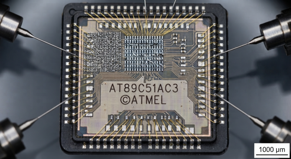 La expresión crack del código del microcontrolador AT89C51AC3 puede describir una necesidad legítima de ingeniería para recuperar o conservar firmware propiedad del cliente desde un dispositivo protegido o bloqueado. En un proyecto de recuperación autorizado, los especialistas pueden evaluar el IC, mcu, microcontrolador o microprocesador disponible junto con su entorno de programación y el circuito circundante. Dependiendo de las condiciones del dispositivo y de la configuración de seguridad, el objetivo solicitado puede describirse como crack, desbloqueo, lectura, volcado, copia, replicación o descifrado. Los recursos relevantes pueden incluir flash, eeprom, memoria, programa, archivo, datos, binario, heximal, firmware, código fuente y software. En este caso, “heximal” se conserva como término SEO, mientras que hexadecimal es la descripción técnicamente correcta. Del mismo modo, un firmware protegido no debe describirse automáticamente como cifrado, porque la protección del código y el cifrado criptográfico son tecnologías diferentes. La documentación del AT89C51AC3 confirma que su entorno de programación incluye configuraciones de seguridad asociadas con las operaciones ISP.