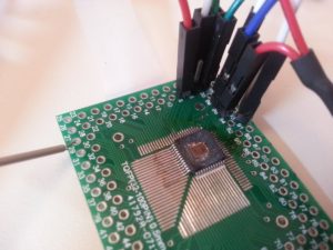 Clone IC ATmega32L Software after break MCU ATmega32L memory, disable its security fuse bit by laser cutting and turn the status of Microcontroller from locked to open ones