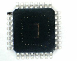 Crack MCU ATmega16 flash and eeprom memory, and dump the binary out from it after disable the security fuse bit by focus ion beam, the reverse engineering microcontroller can help to locate the bit through circuitry scheme