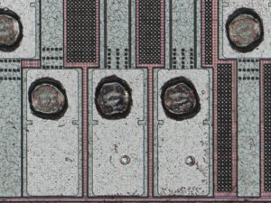 Crack Microcontroller ATmega16L and dump heximal out from MCU ATmega16L memory, by using laser cutting to remove the security fuse and turns the status of Microprocessor into open one, after decapsulate the silicon package of it