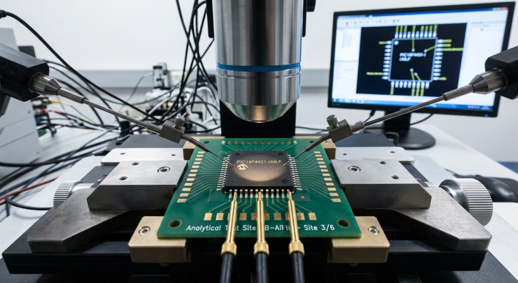 En un proyecto de extracción de memoria del MCU Microchip PIC18F4431 protegido, los especialistas comienzan identificando la versión exacta del MCU, inspeccionando el diseño del circuito, revisando las interfaces de programación disponibles y analizando la configuración del dispositivo junto con el estado de protección de memoria. Dependiendo de la condición real del dispositivo objetivo, del microprocesador PIC18F4431 cifrado, se pueden evaluar métodos adecuados para determinar si es posible acceder a información como firmware, código fuente, datos, software, memoria, archivo, flash o EEPROM. Si una configuración protectora, segura, cifrada o bloqueada impide el acceso normal, los ingenieros pueden investigar si técnicamente es posible desbloquear (unlock) el dispositivo o realizar un readout compatible de los contenidos de memoria disponibles. Dependiendo de los requisitos de recuperación, el proceso puede incluir el intento de romper (crack) una restricción de acceso aplicable, realizar un dump de las áreas de memoria legibles, descifrar (decrypt) la información cuando exista realmente un mecanismo de cifrado implementado, o copiar y replicar datos de programa recuperables para fines autorizados de restauración. Estas evaluaciones involucran el microcontrolador, microprocesador, MCU, chip o IC específico fabricado por Microchip, y cada microcontrolador bloqueado PIC18F4431 requiere una evaluación individual porque los mecanismos de protección y las condiciones del dispositivo pueden variar. Un resultado exitoso de recuperación obtenido de un PIC18F4431 no garantiza automáticamente el mismo resultado para otro dispositivo con diferentes configuraciones de seguridad.