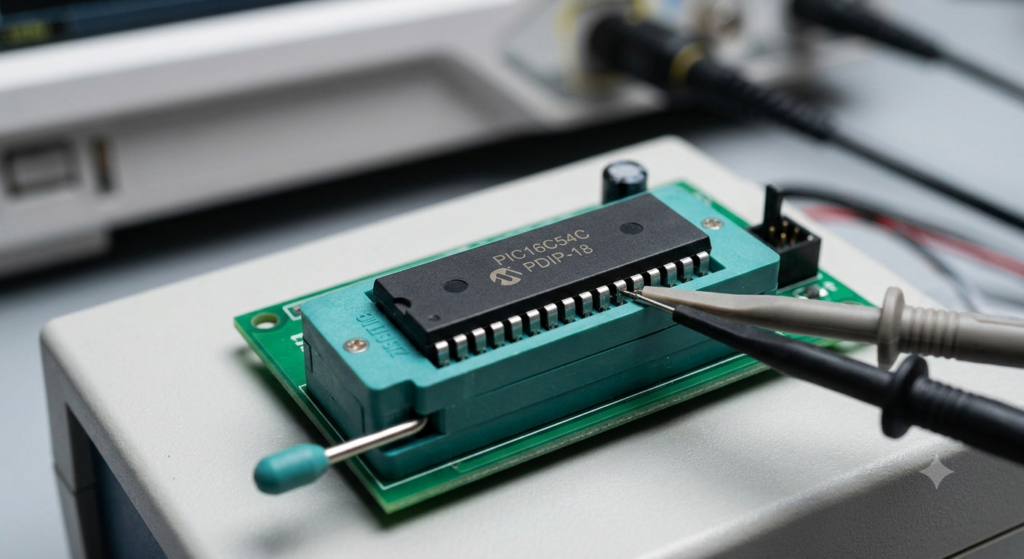 Quando un laboratorio di ingegneria riceve l'incarico di ripristinare le configurazioni del chip MCU Microchip PIC16C54C o di estrarre risorse dati perdute, il flusso di lavoro si sposta completamente dal tradizionale debugging software al reverse engineering di semiconduttori ad alta precisione. Per sbloccare, decifrare o aggirare in modo sicuro la matrice di sicurezza altamente protetta di un microcontrollore Microchip PIC16C54C appartenente a un microprocessore legacy, gli specialisti devono superare i meccanismi hardware di protezione del codice senza compromettere la delicata struttura logica fisica. I tecnici di laboratorio specializzati utilizzano metodi avanzati di analisi fisica dei circuiti, tra cui precise tecniche di voltage-glitching, micro-probing ad alta precisione e ottimizzazione termica applicate direttamente agli strati di silicio esposti del microprocessore Microchip PIC16C54C. Questo intervento mirato consente di bypassare in modo sicuro i flag di protezione attivi, aprendo un canale di comunicazione fisico stabile verso i registri interni di memorizzazione. Una volta ridotte le barriere di protezione, gli ingegneri possono copiare, eseguire il readout o ottenere un data dump completo del codice sorgente nascosto del microcontrollore Microchip PIC16C54C, convertendo la logica interna in file binari o esadecimali puliti e pronti per un'approfondita verifica.
