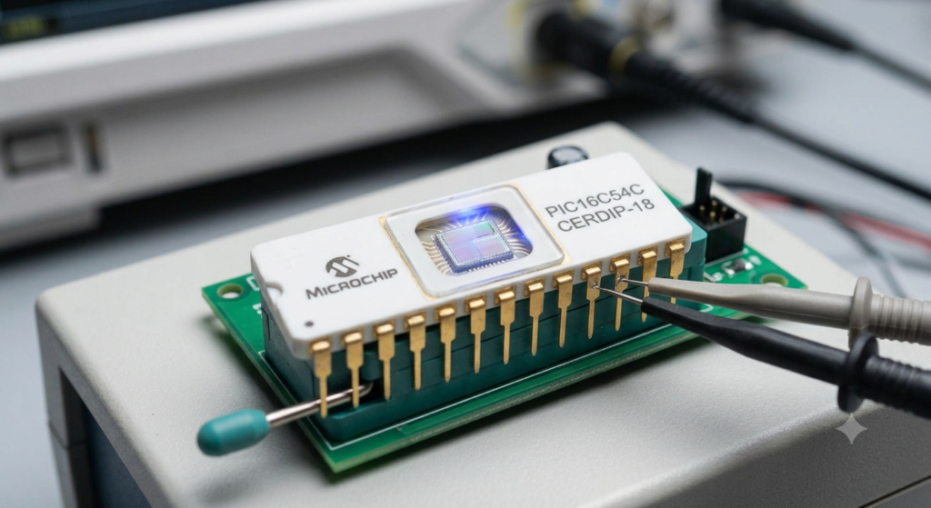 Cuando una instalación de ingeniería recibe la tarea de restaurar las configuraciones del chip MCU Microchip PIC16C54C o extraer activos de datos perdidos, el flujo de trabajo pasa completamente de la depuración tradicional de software a la ingeniería inversa de semiconductores de alta precisión. Para desbloquear, descifrar o superar de forma segura la matriz de seguridad altamente protegida de un microcontrolador Microchip PIC16C54C perteneciente a un microprocesador antiguo, los especialistas deben sortear los mecanismos de protección de código a nivel de hardware sin alterar la delicada estructura lógica física. Los técnicos especializados emplean métodos avanzados de análisis físico de circuitos, incluyendo técnicas precisas de voltage-glitching, micro-sondeo de alta precisión y optimización térmica aplicadas directamente sobre las capas expuestas de silicio del microprocesador Microchip PIC16C54C. Esta intervención dirigida permite superar de forma segura los indicadores activos de protección y establecer un canal estable de comunicación física con los registros internos de almacenamiento. Una vez reducidas las barreras de protección, los ingenieros pueden copiar, realizar un readout o efectuar un volcado completo de los datos del código fuente oculto del microcontrolador Microchip PIC16C54C, convirtiendo la lógica interna en archivos binarios o hexadecimales limpios y listos para una verificación exhaustiva.