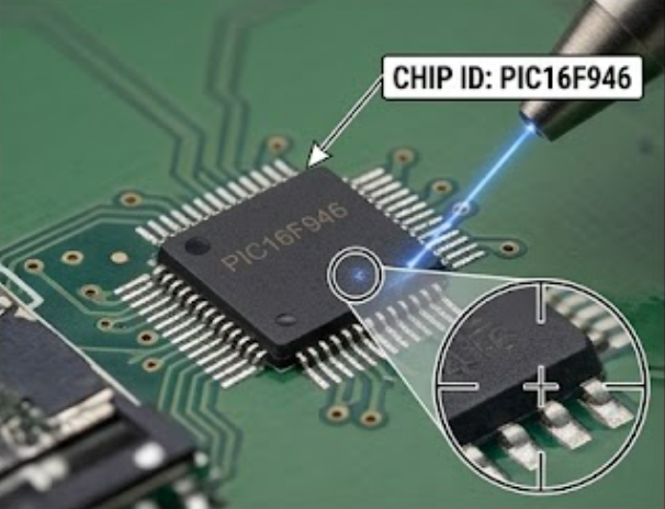 Когда защищённый микроконтроллер Microchip PIC16F946 требует от инженеров разблокировки, расшифровки или безопасного обхода зашифрованной матрицы безопасности, возникает необходимость в сложном и специализированном анализе микропроцессора Microchip PIC16F946. Для успешного выполнения считывания (READOUT) или дампа данных (DUMP) из защищённого микропроцессора Microchip PIC16F946 специалисты по восстановлению не используют стандартные сценарии программирования. Вместо этого применяются специализированные аппаратные средства для временной модификации внутренней логики защиты микроконтроллера Microchip PIC16F946. Используя контролируемые методы микрозондирования или точно настроенные профили электрической инжекции сбоев на кремниевой подложке, инженеры могут очистить защитные флаги без повреждения основных конфигурационных регистров. Этот деликатный процесс обеспечивает безопасный доступ к внутренним массивам памяти MCU Microchip PIC16F946 и позволяет восстановить полный набор системных данных в виде целостных бинарных или HEX-файлов из оригинальной памяти микроконтроллера для последующей проверки.