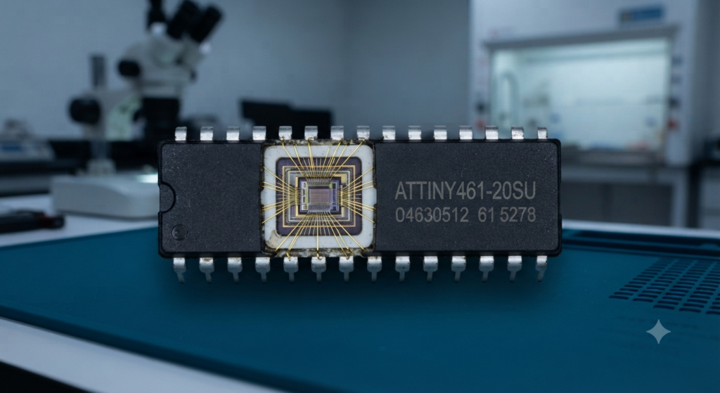 Quando as equipes técnicas precisam analisar um microcontrolador ATMEL ATTINY461 protegido, a tarefa exige técnicas avançadas de análise física do silício em vez de uma simples execução de software. A realização de um readout limpo ou de um dump completo de dados de um microprocessador ATMEL ATTINY461 protegido requer fluxos de trabalho especializados em engenharia de semicondutores. Os engenheiros utilizam técnicas físicas não destrutivas, como procedimentos precisos de voltage-glitching, condicionamento térmico localizado ou micro-probing de alta precisão diretamente sobre o substrato interno do microcontrolador ATMEL ATTINY461. Essa intervenção controlada em hardware neutraliza temporariamente os mecanismos internos de proteção do microprocessador ATMEL ATTINY461 sem comprometer os registradores lógicos subjacentes. Após a redução temporária dessas barreiras de segurança, os especialistas podem acessar os compartimentos internos de armazenamento, incluindo a memória Flash principal e os arranjos auxiliares de memória EEPROM. Esse acesso direto ao microprocessador ATMEL ATTINY461 permite copiar o software embarcado e converter a lógica de máquina em arquivos binários ou hexadecimais íntegros, possibilitando a análise ou a reconstrução dos dados operacionais perdidos.