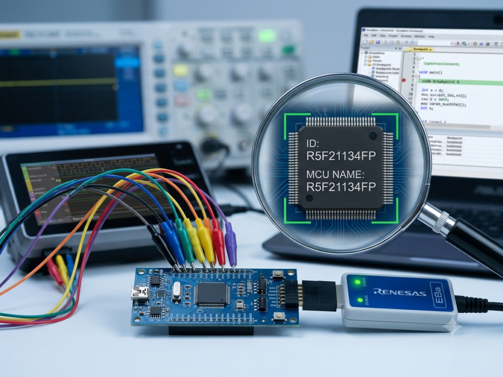 Pokud technické týmy potřebují získat přístup k zabezpečeným programovým prostředkům flash mikrokontroléru Renesas R5F21134FP MCU nebo provést bezpečný readout, vyžaduje tento proces specializované metody fyzické obnovy mikroelektroniky namísto běžného softwarového ladění. Překonání encrypted nebo locked ochrany mikrokontroléru Renesas R5F21134FP za účelem provedení operací crack, decrypt, copy nebo dump interní paměti vyžaduje přesnou analýzu elektronických obvodů přímo na odkrytém křemíkovém substrátu integrovaného obvodu (IC) nebo mikroprocesoru. Po dočasném snížení úrovně ochrany mikroprocesoru Renesas R5F21134FP mohou inženýři přímo komunikovat s interními úložnými oblastmi, včetně hlavního prostoru flash kódu a pomocných registrů eeprom. Tento nedestruktivní proces umožňuje technikům provést readout skrytého embedded software mikrokontroléru Renesas R5F21134FP, copy logiky zařízení a převést surová data registrů do nepoškozeného souboru binary nebo heximal pro kompletní ověření.