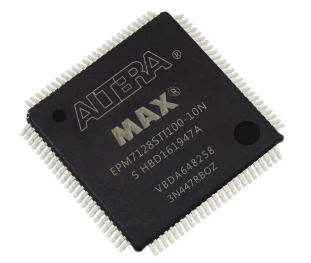 desbloquear el microprocesador de EPM7128BUC CPLD de Altera es un proceso para atacar el sistema de resistencia a manipulaciones cpld epm7128 y leer el archivo jed de firmware integrado del chip CPLD;