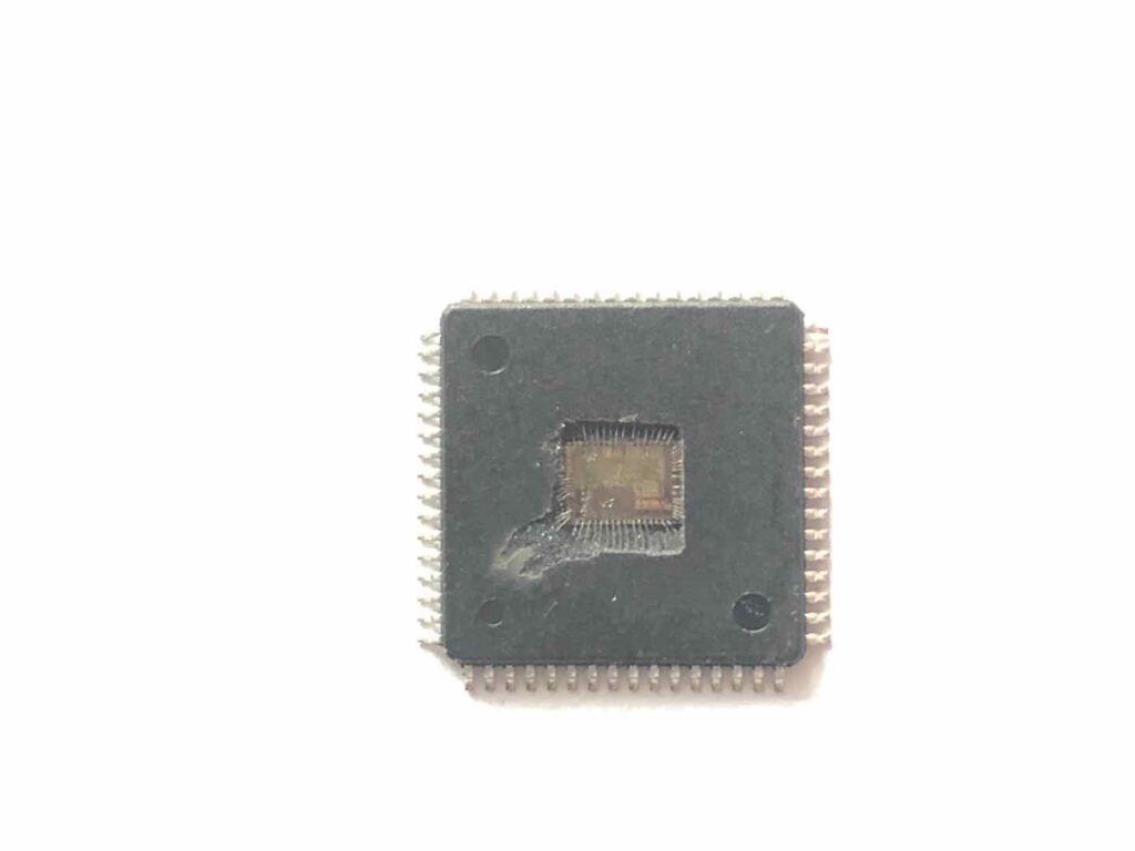 Breaking SPC560P54L5 Locked MCU Flash Memory is a process to disable the security added by locked fuse bit, embedded program heximal will be restored from microcontroller spc560p54l5,  and copy flash code content to new fresh microprocessor